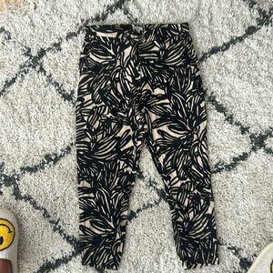 Gap floral print linen Cropped pant